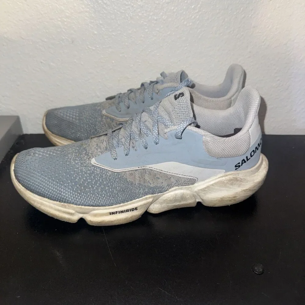 Salomon Predict SOC 3 Blue Grey Road Running Shoes 470685 Mens 9